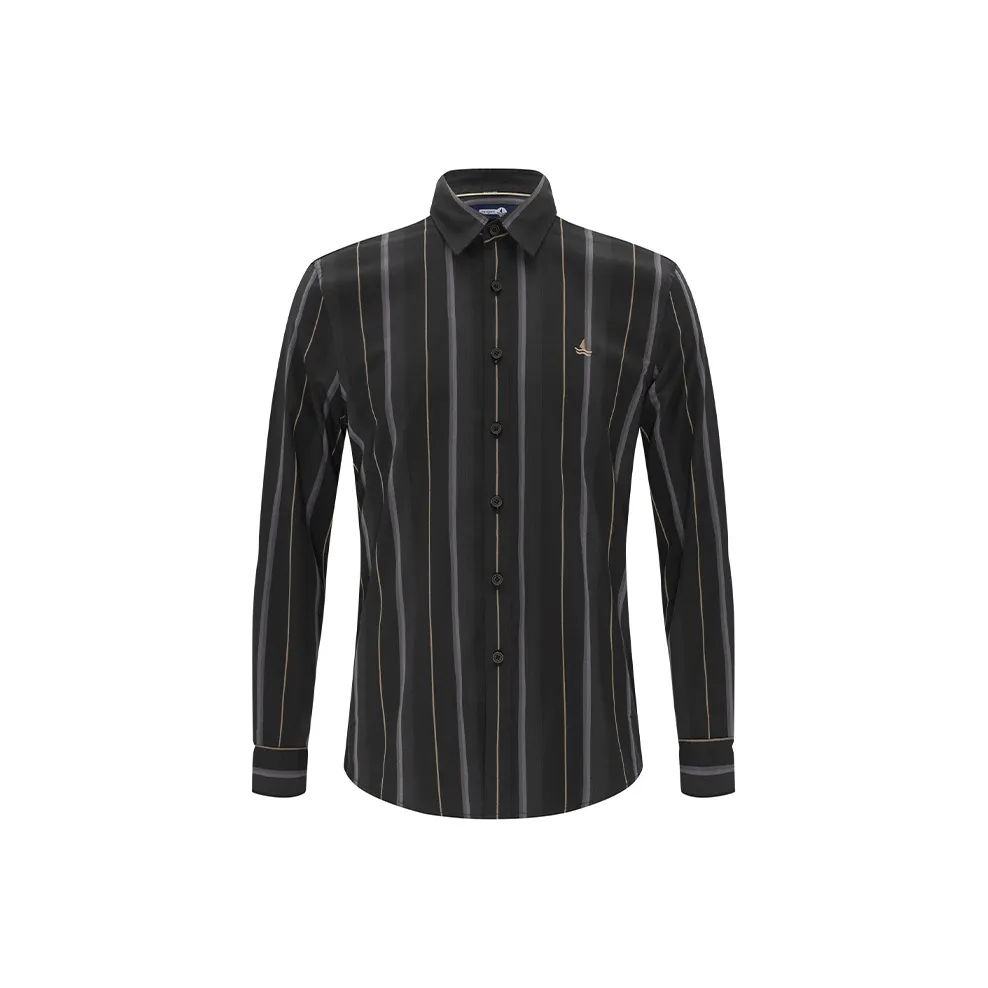 NAVIGARE Рубашка Мужская Ночь Черный Кофейный