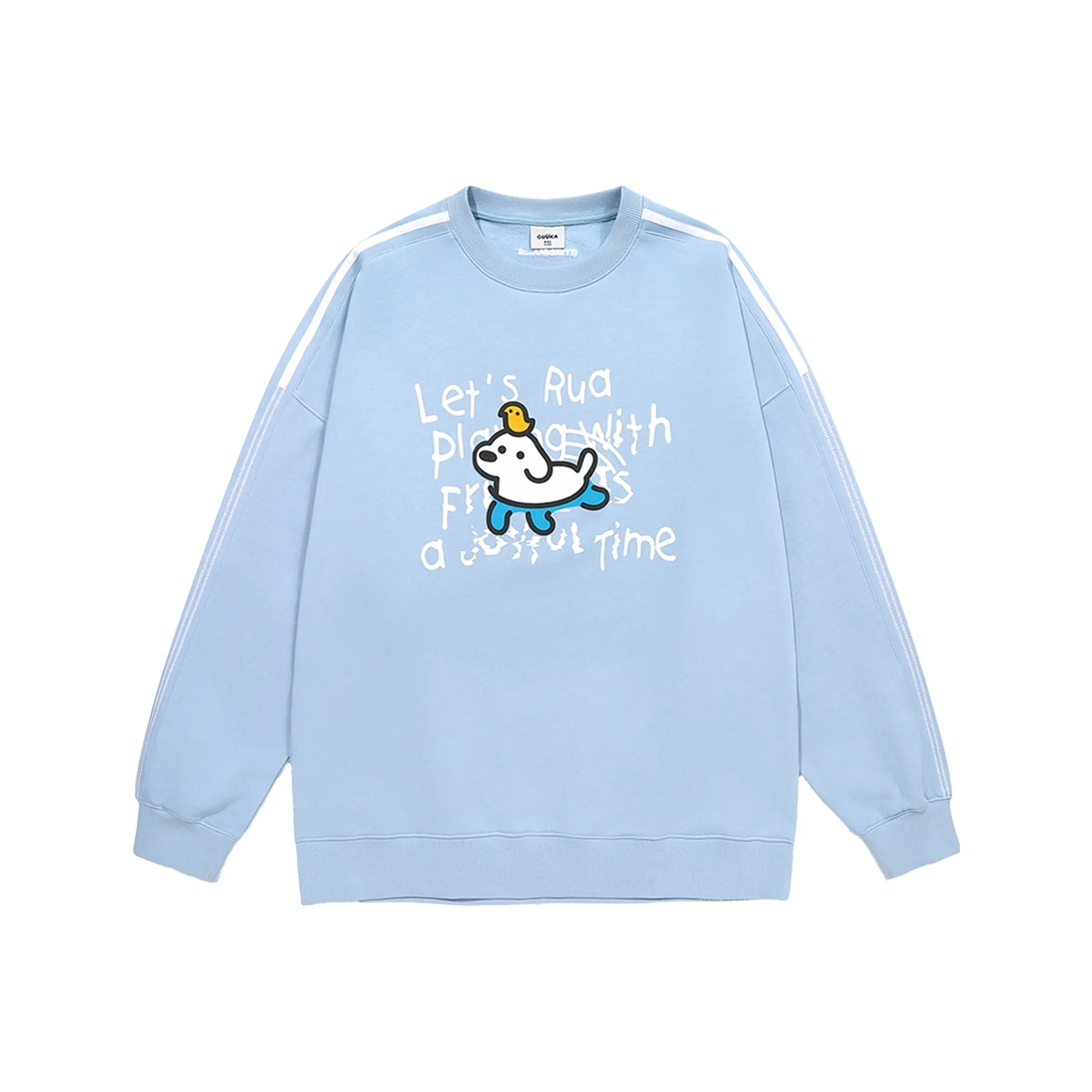 Guuka x Matsui Свитшот Унисекс Ледяной Синий
