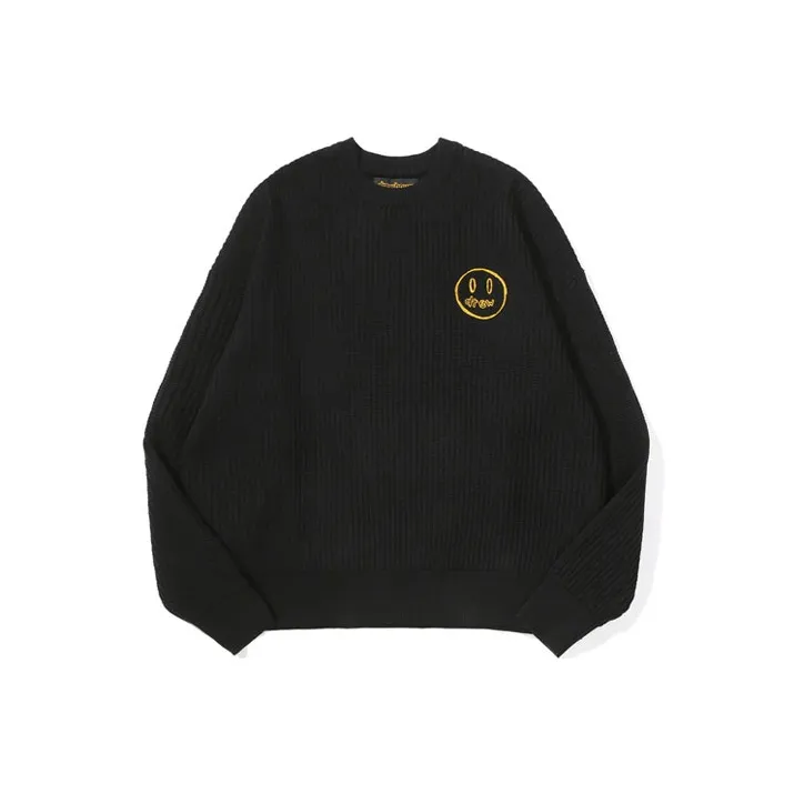 Drew House Smiley Collection Sweaters Unisex Black