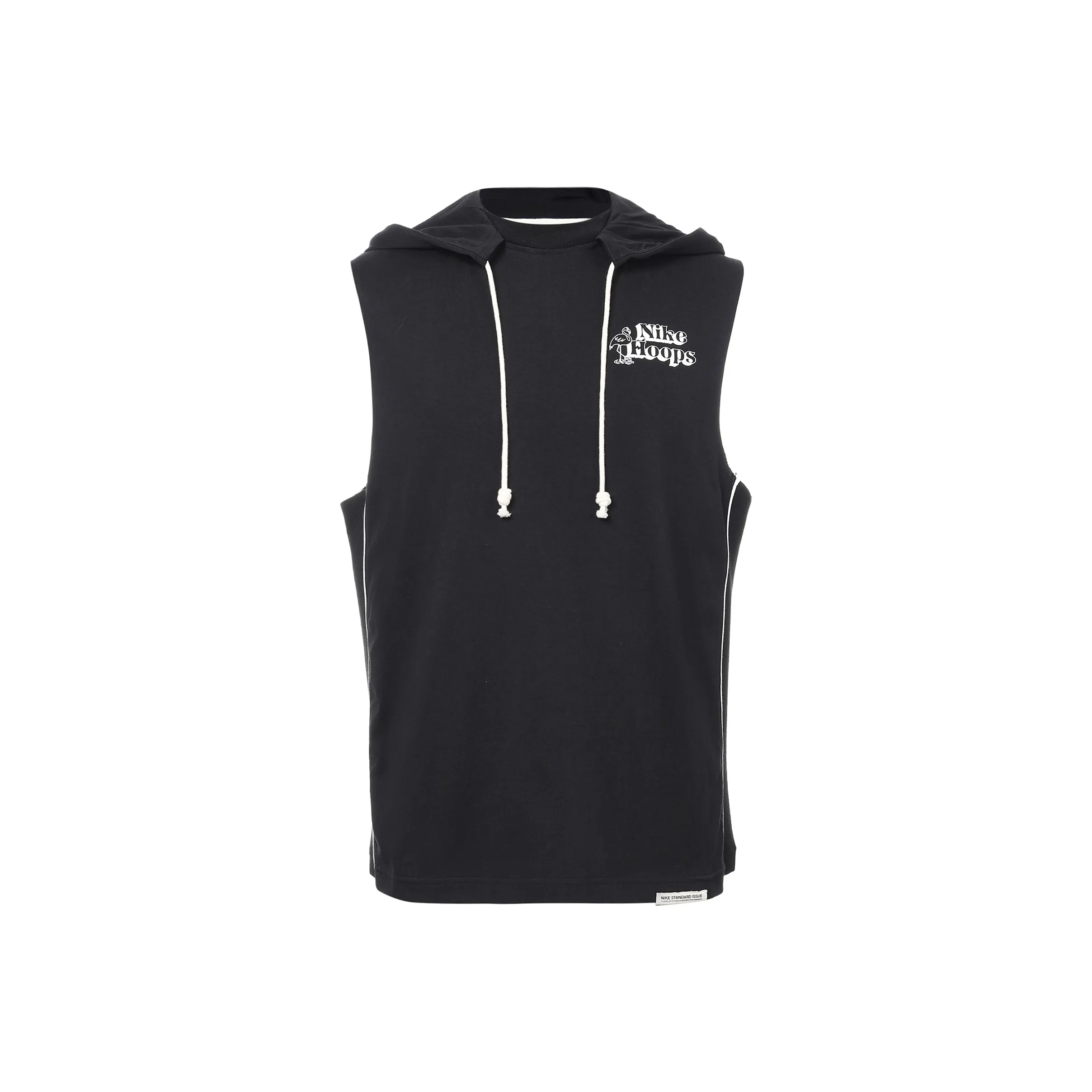 Nike Dri FIT Standard Issue Logo Breathable Hooded Vest Black