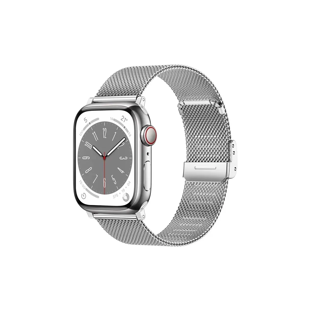 LEAPRUN Watch Band Apple Compatibility Stainless Steel Material