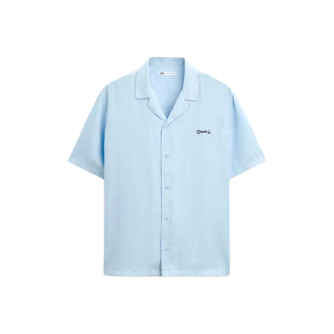 ZARA Небесно-голубой Мужские Рубашки