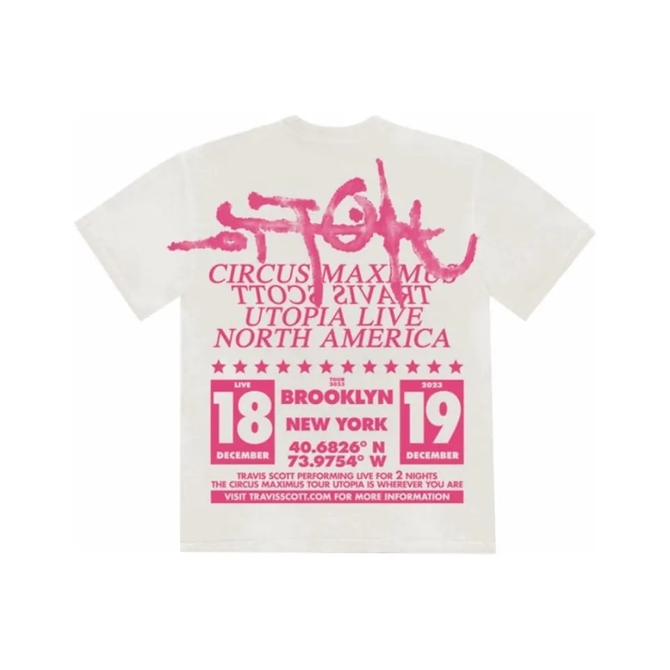 Travis Scott T-Shirt Унисекс Белый