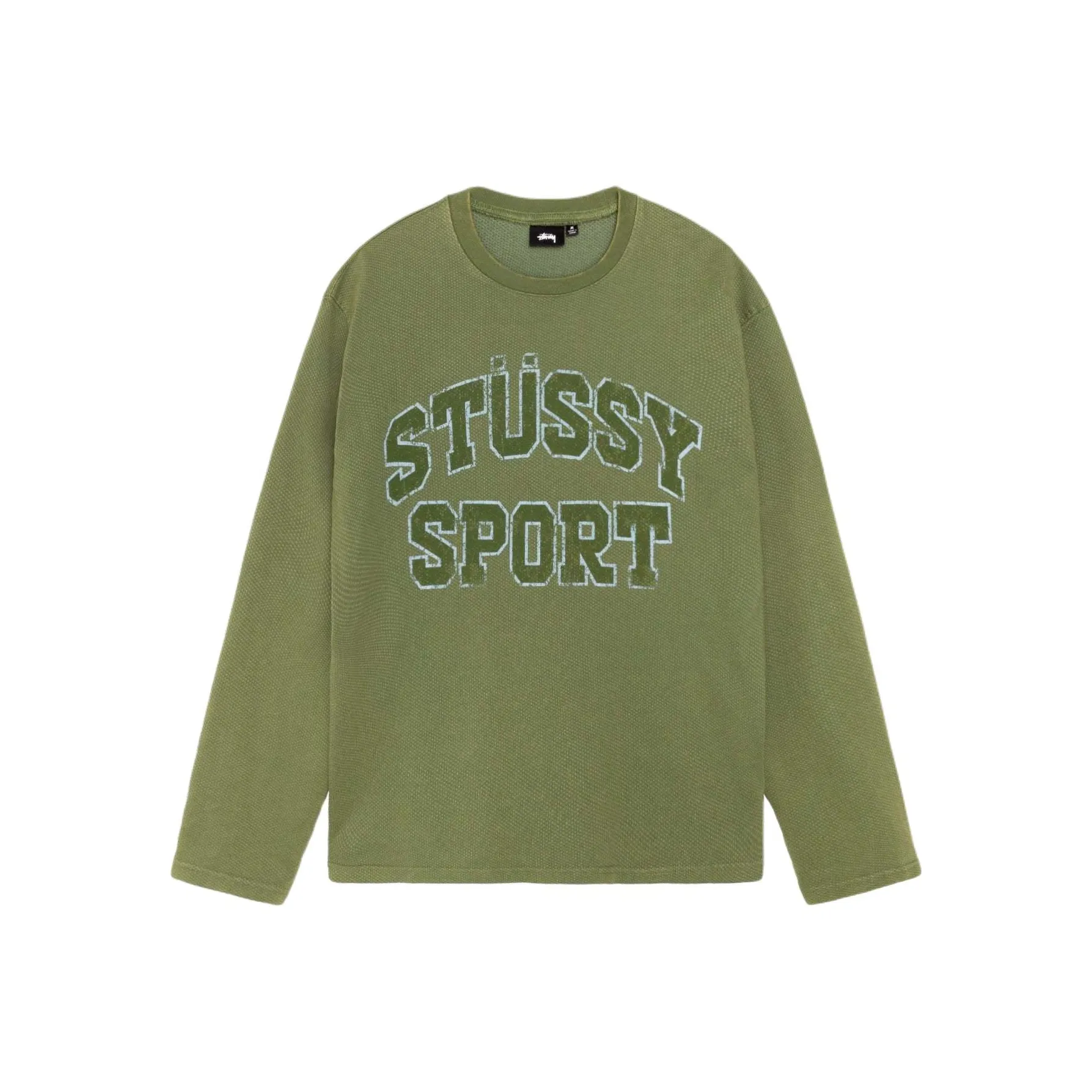 Stussy 2 Tone Cotton Mesh Crew