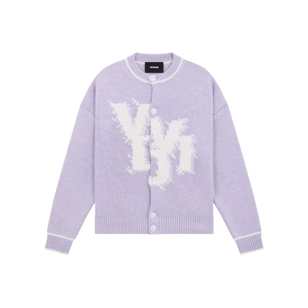 WE11DONE Logo print Button up Cardigan