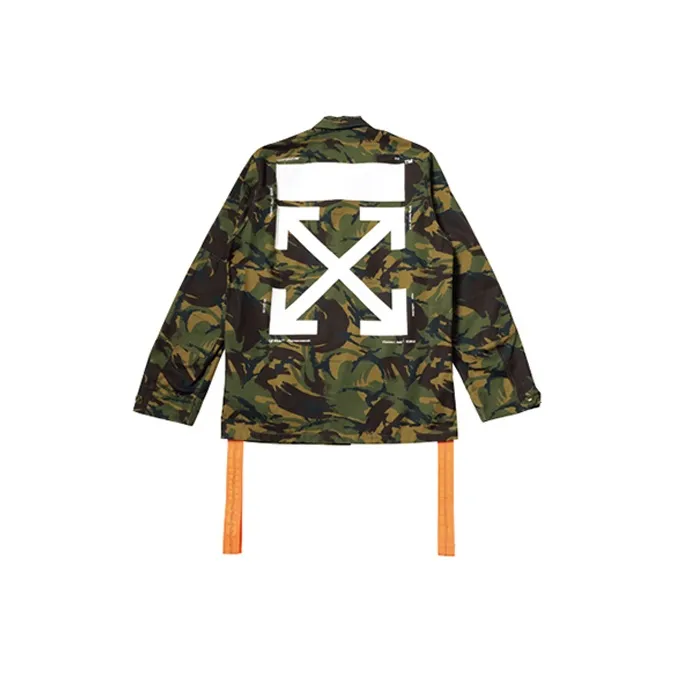 OFF WHITE Camoflage Arrows Patch Sleeves Jacket