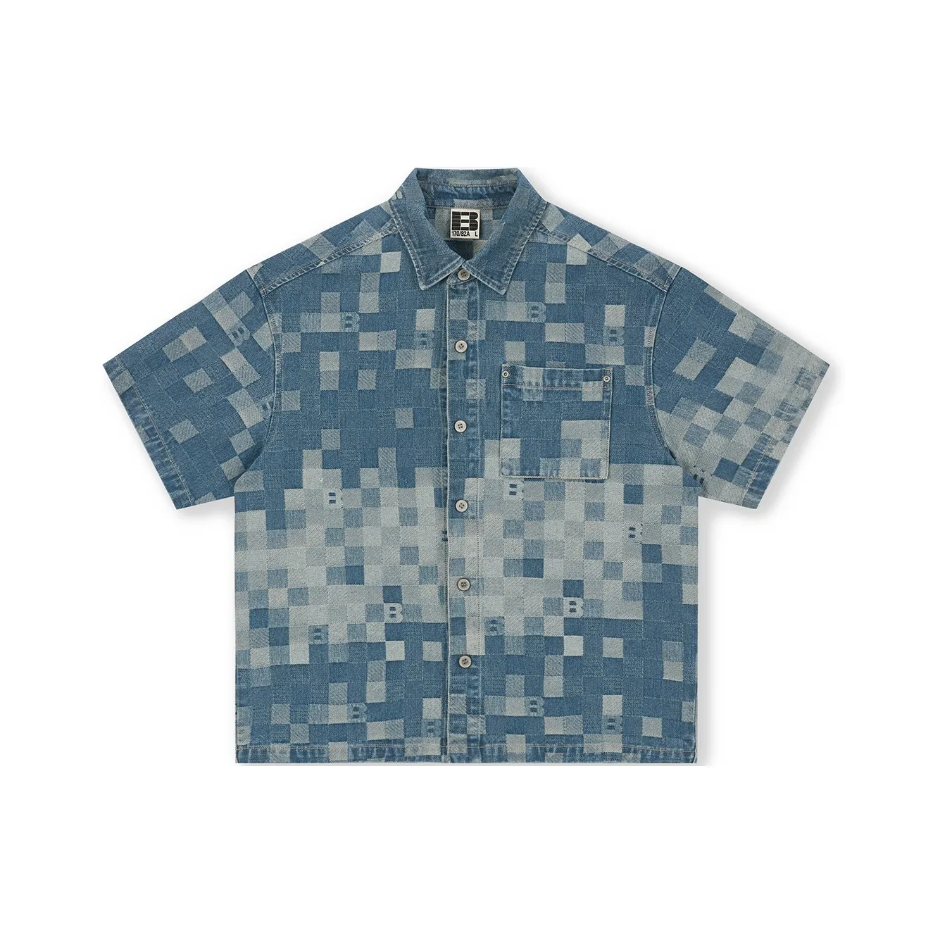 BONELESS Shirt Unisex Camouflage Blue