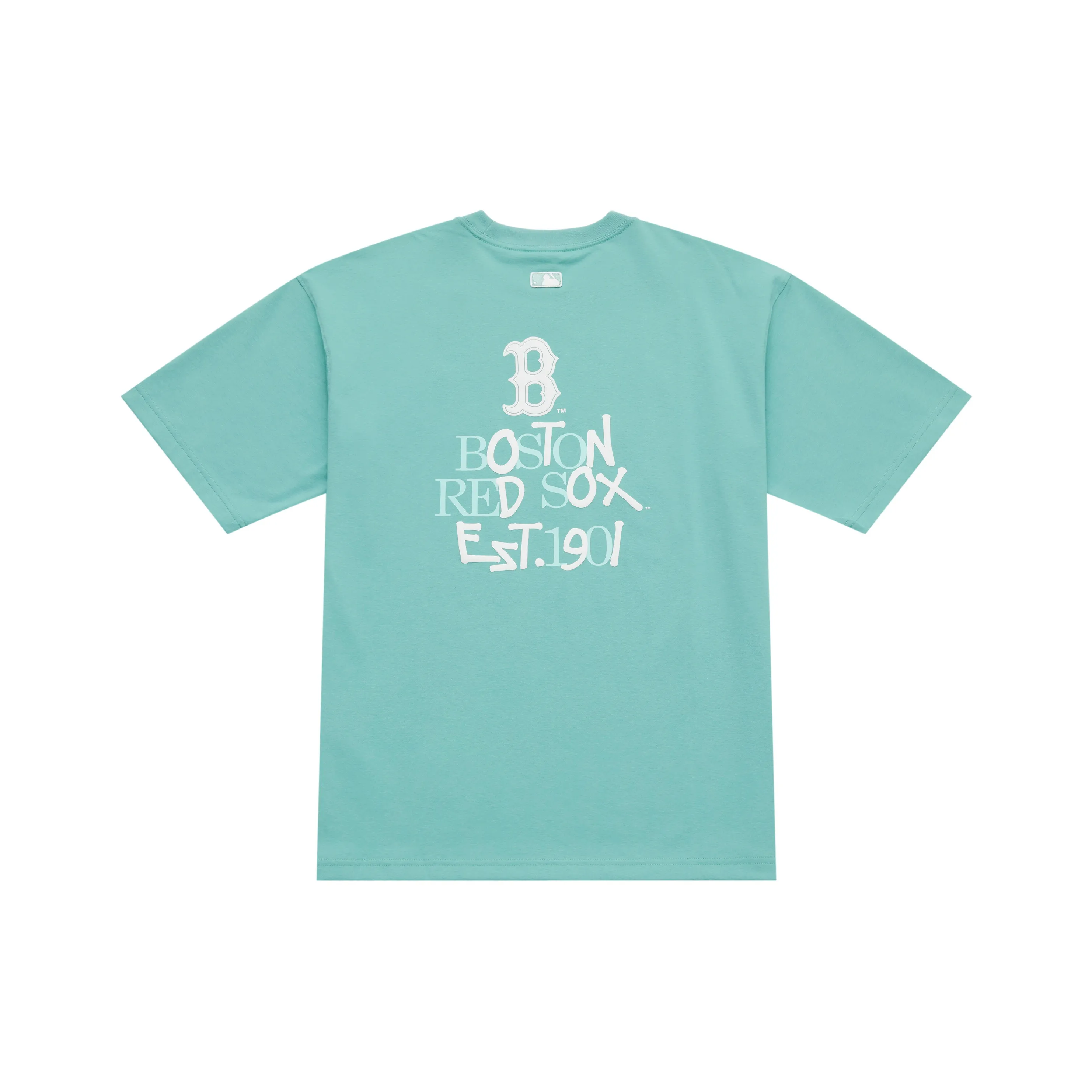 MLB Boston Red Sox Basic Collection SS25 T-Shirt Унисекс Фотиния Серый Мятно-Зеленый