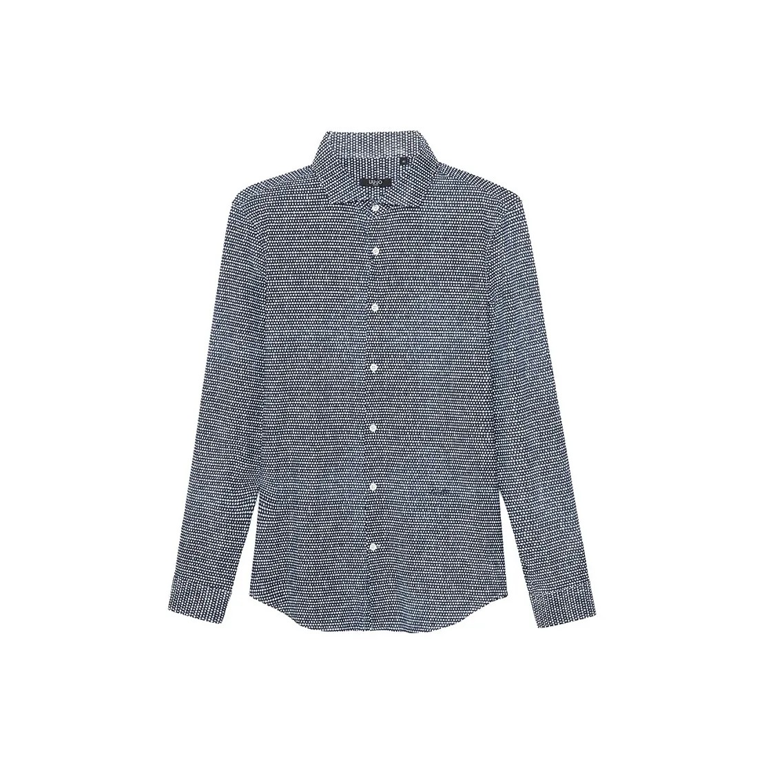 LIU·JO UOMO Рубашка Мужская Темно-синяя в горошек