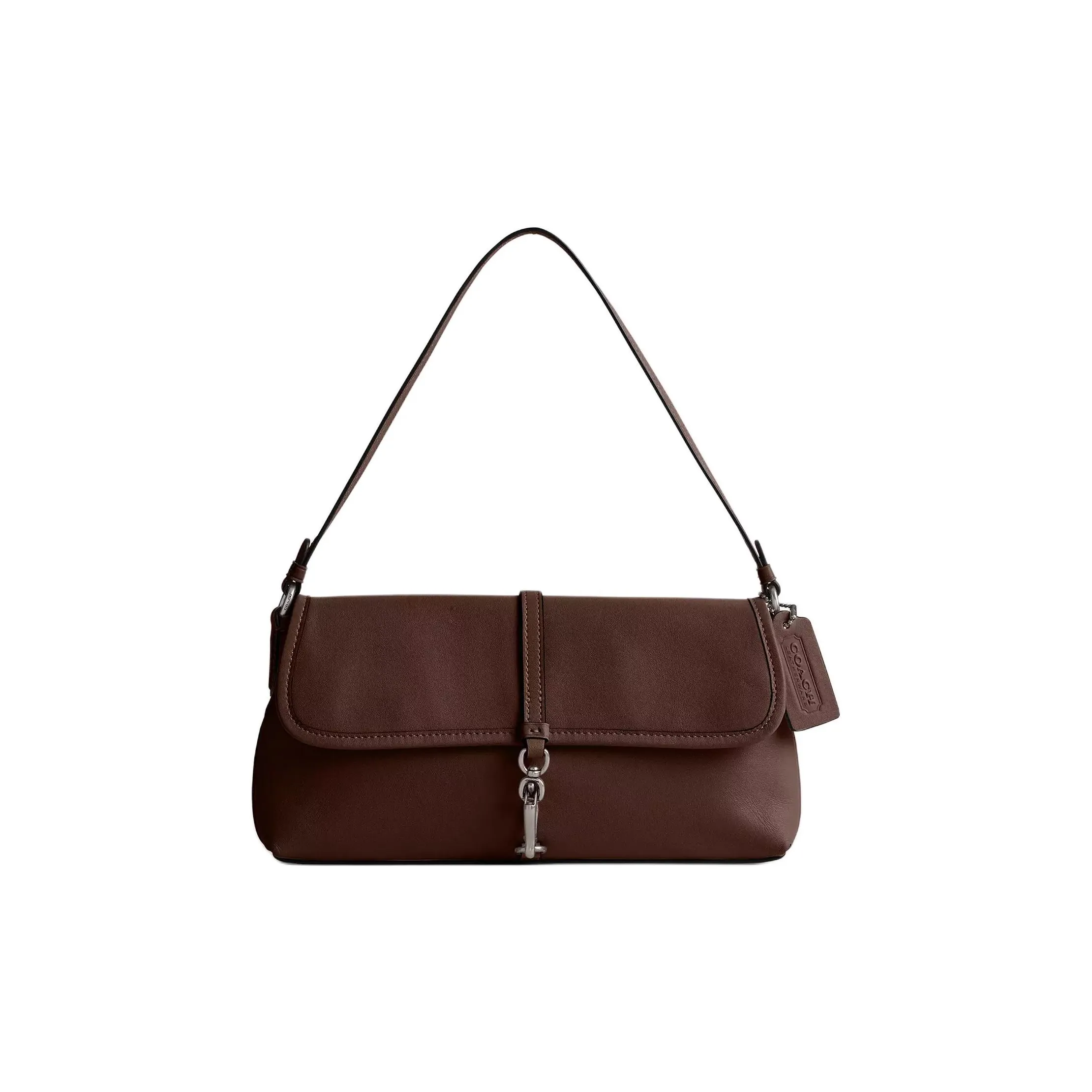 COACH Hamptons Tanned Leather Handbag, Shoulder Bag Medium Size Women's