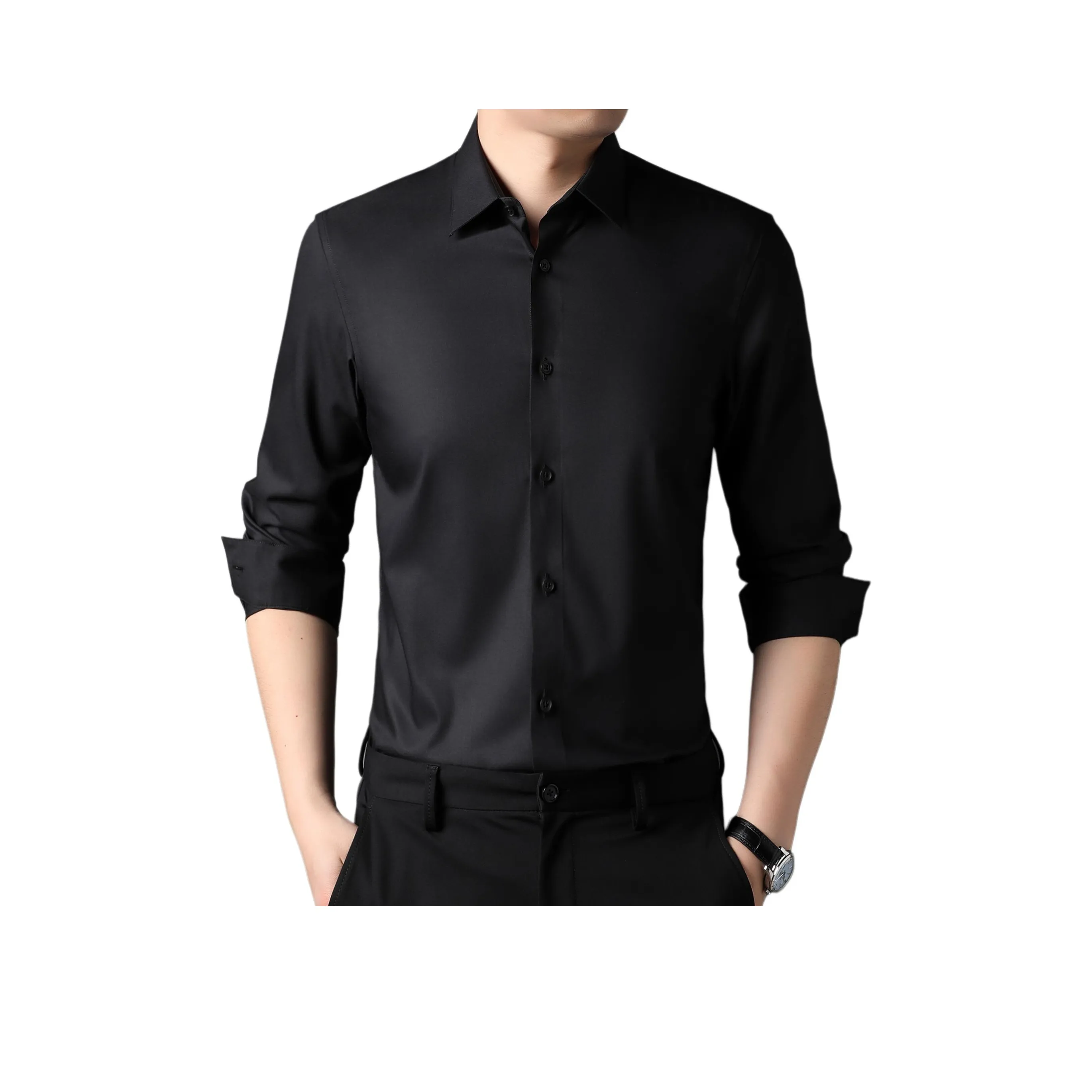 PIERRE CARDIN Рубашка Мужская Черная