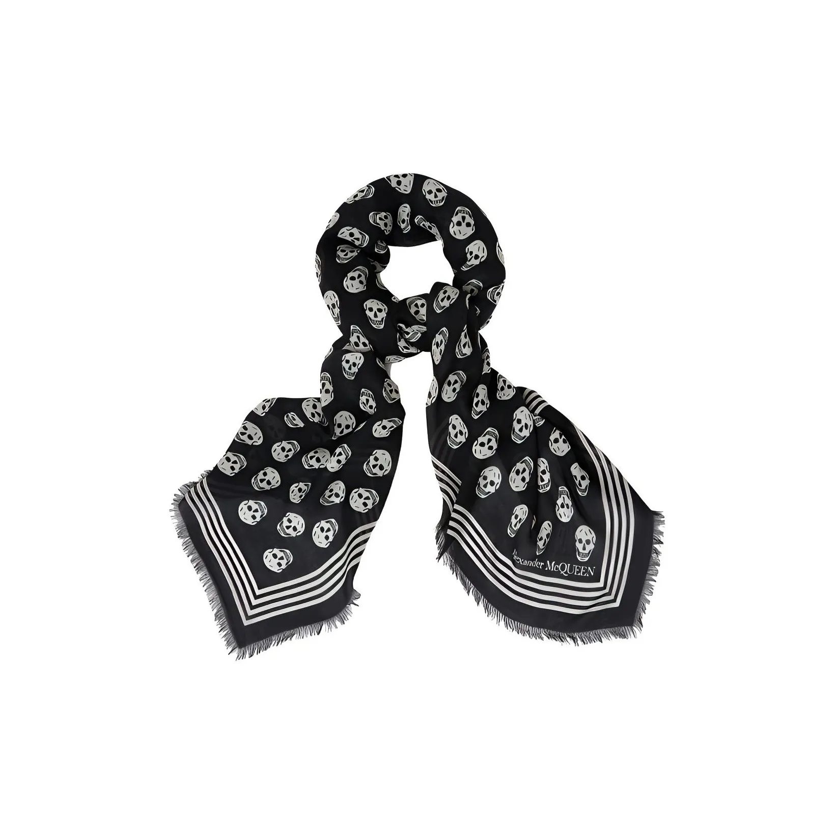 Alexander McQueen Allover Skull Scarf