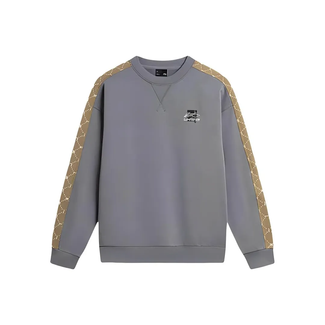 LiNing Sports Life Collection Sweatshirt Men's Nine Degrees Gray