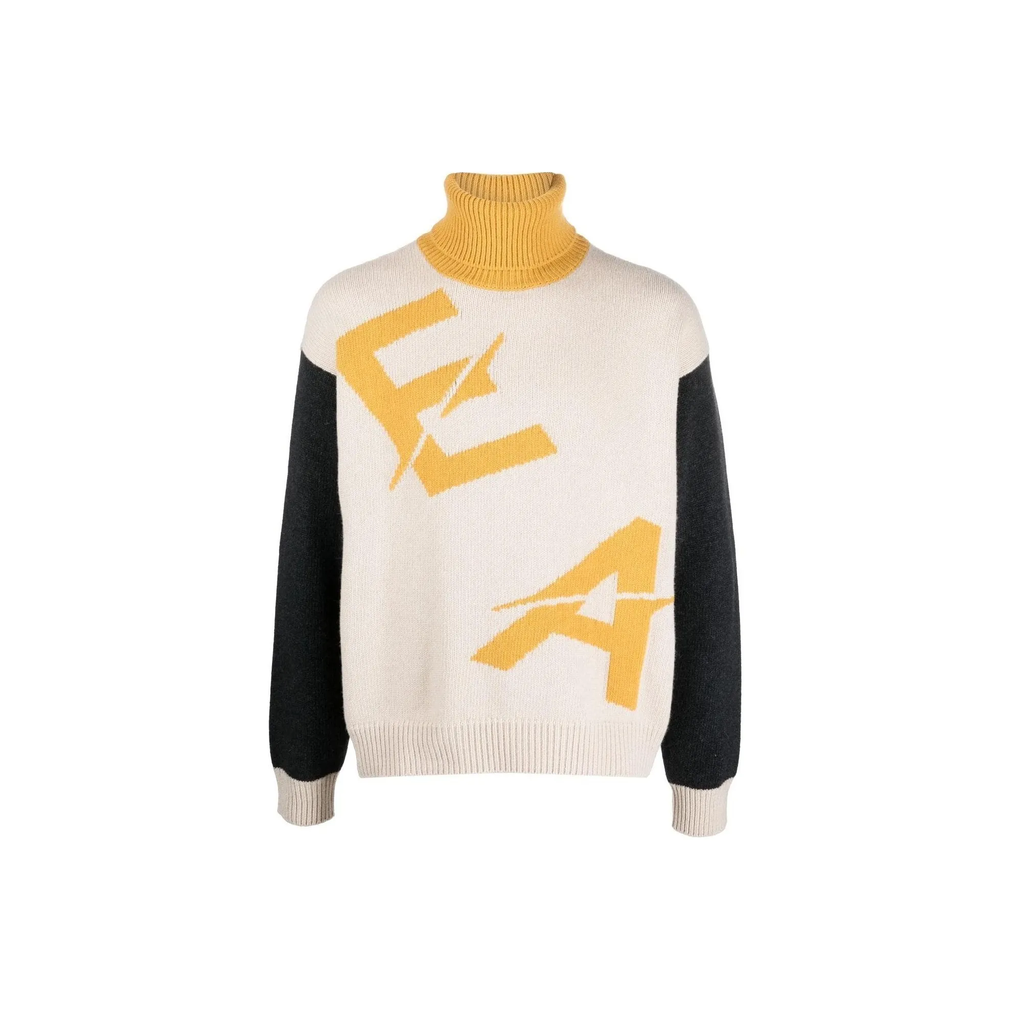 EMPORIO ARMANI Sustainable Collection Желтые Мужские Свитера