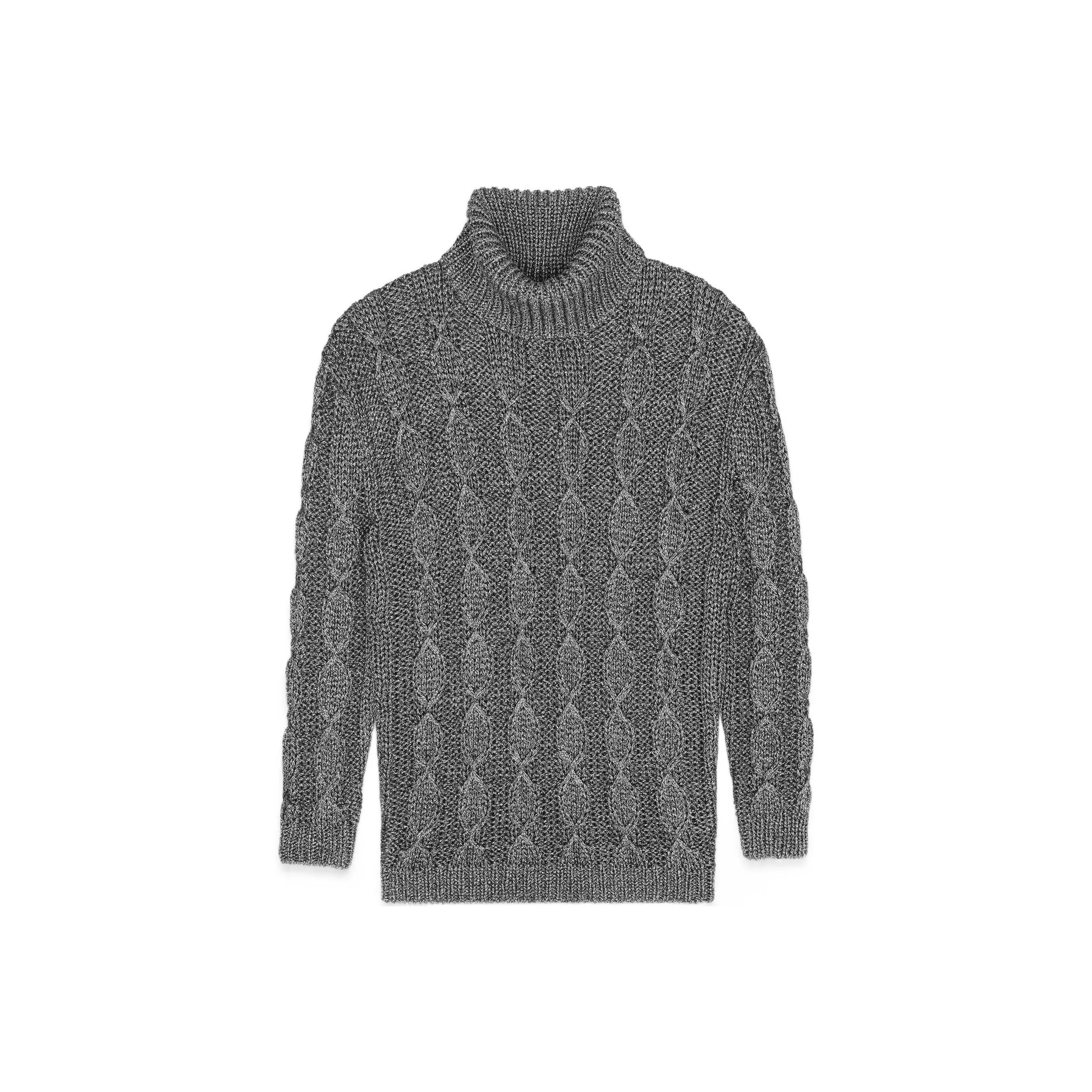 SAINT LAURENT Cable Knit Long Sleeved Jumper