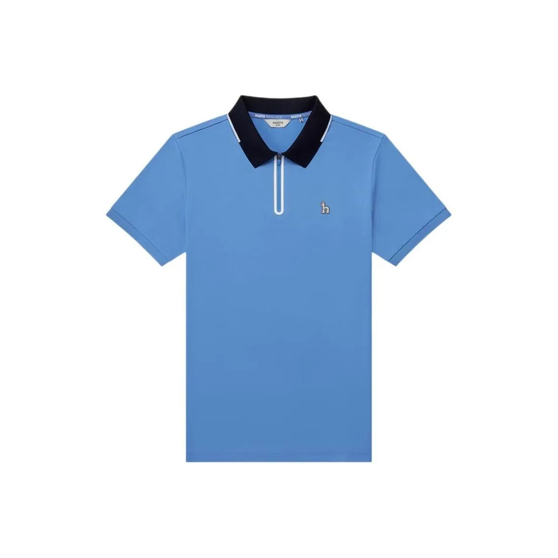 HAZZYS Polo Shirt Men's Aqua Blue