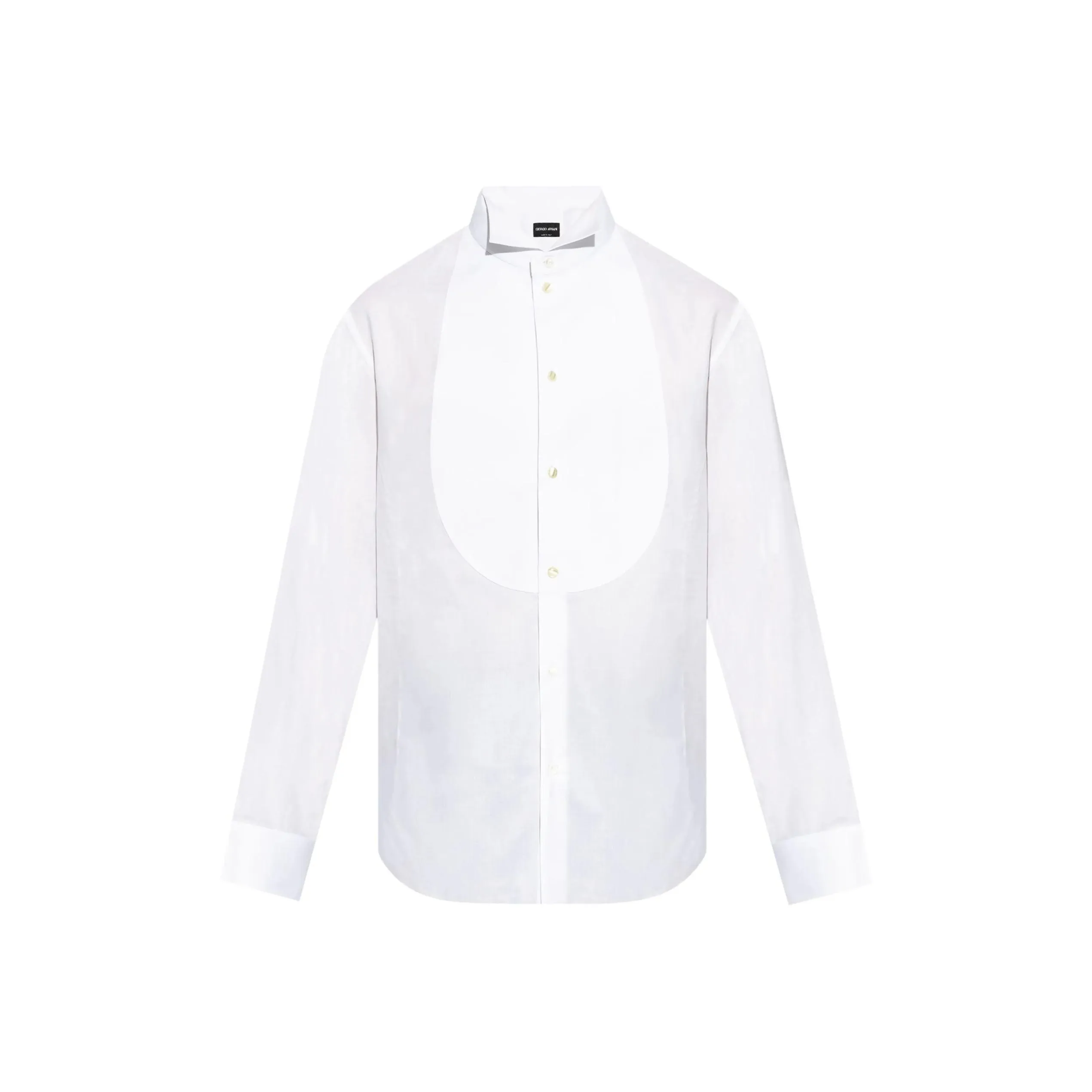 GIORGIO ARMANI Curved Hem Tuxedo Shirt