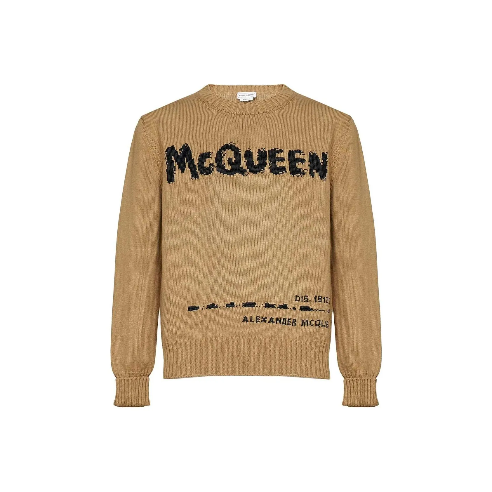 Alexander McQueen Sweaters Men Light Umber