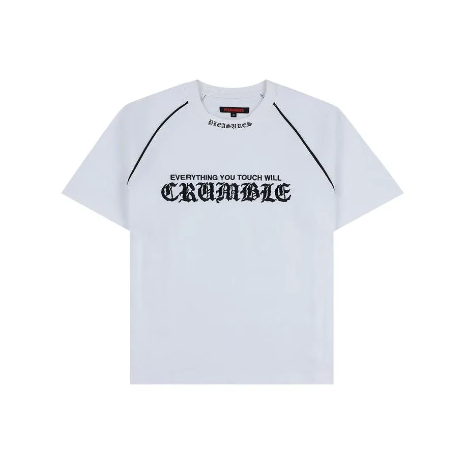 PLEASURES Белая унисекс футболка