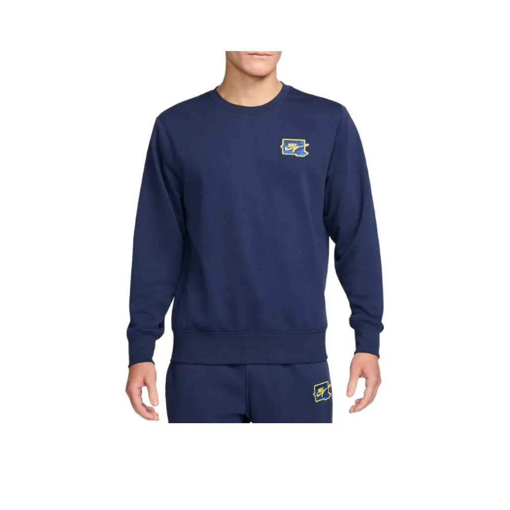 Nike Sweatshirt Men's Midnight Marine Blue/Lightning Color