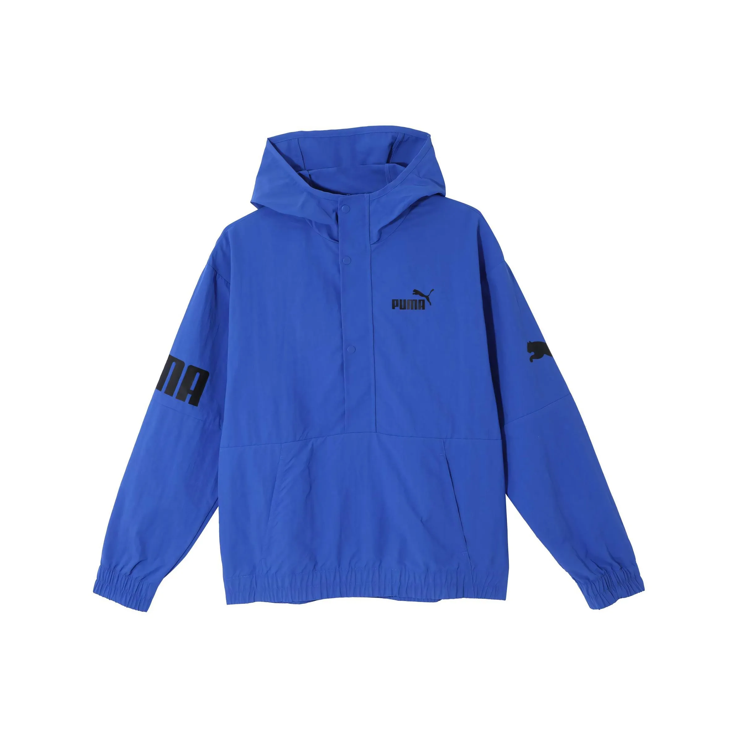 PUMA POWERWINDBREAKER С капюшоном 1 2 ZIP Свитшот Мужской Электрический синий