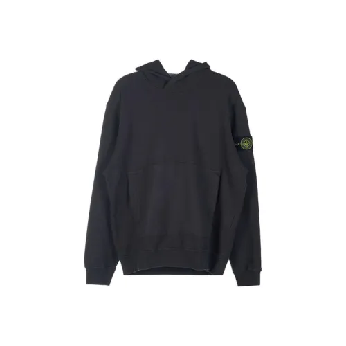 STONE ISLAND Черный Мужские Свитшоты