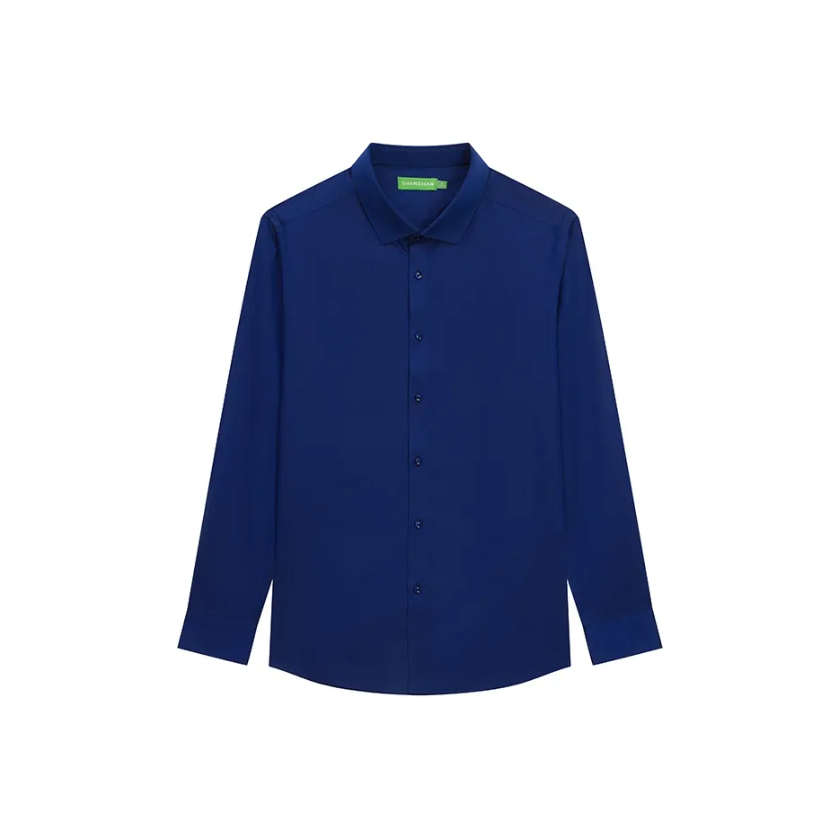SHANSHAN Рубашка Мужская Королевский Синий