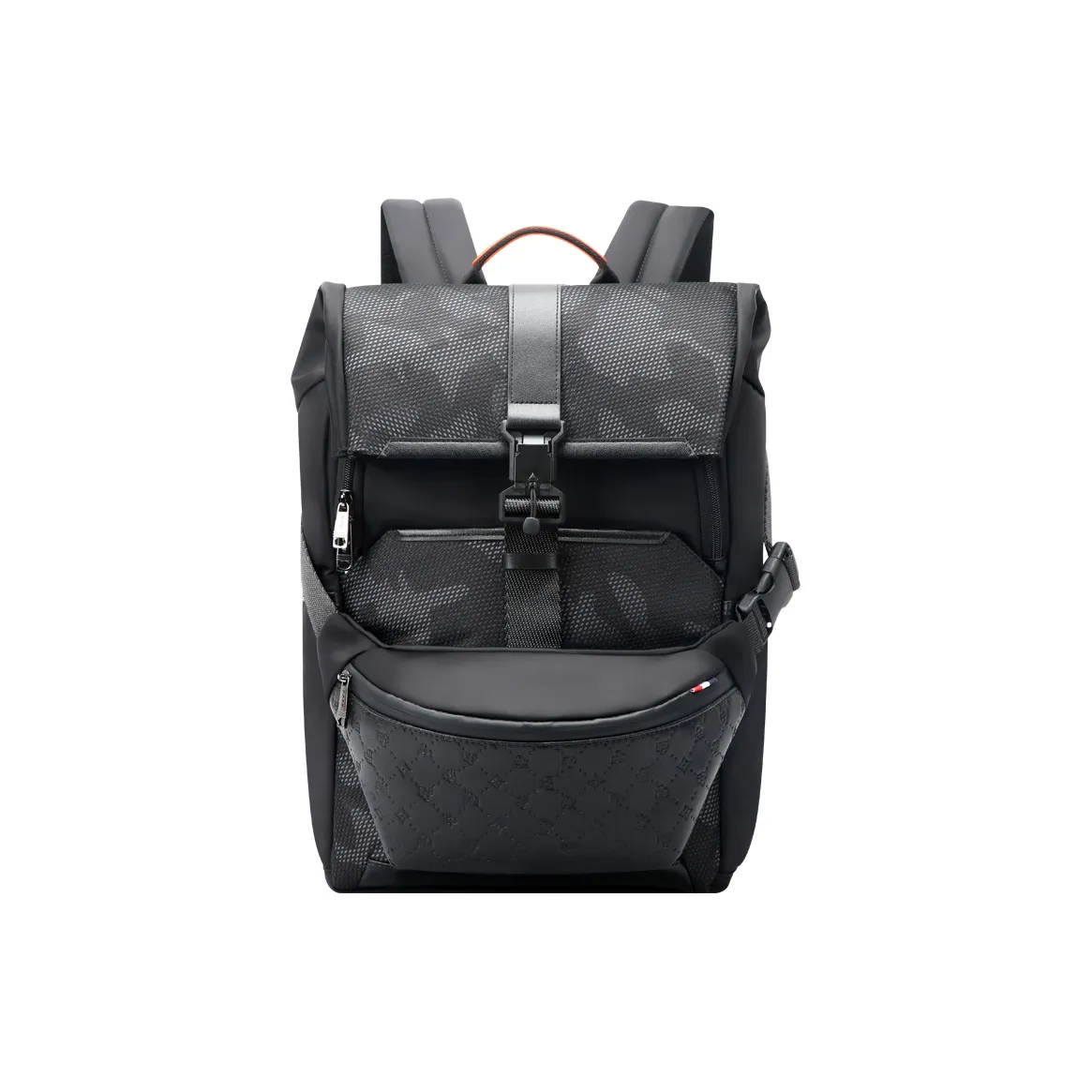 BOPAI Рюкзак из микрофибры с тканью сумка для ноутбука мужская черная