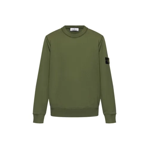 STONE ISLAND Зеленый Унисекс Свитшоты