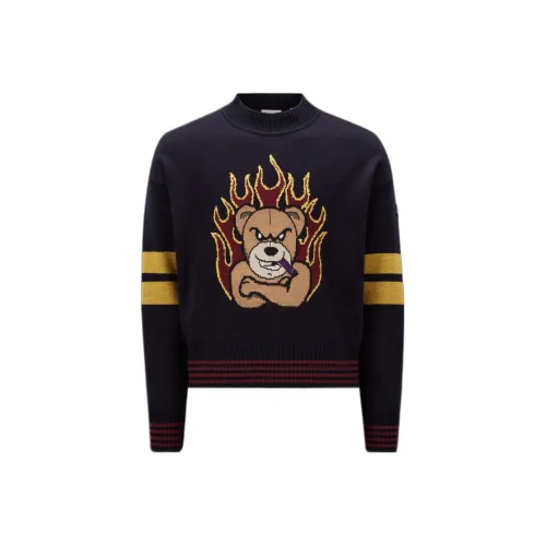 MONCLER GENIUS Palm Angles Collaboration Collection Морской синий Унисекс Свитеры