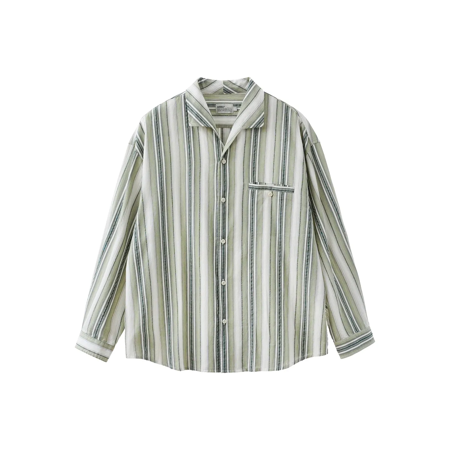 BUTTBILL Рубашка из промытого хлопка Унисекс