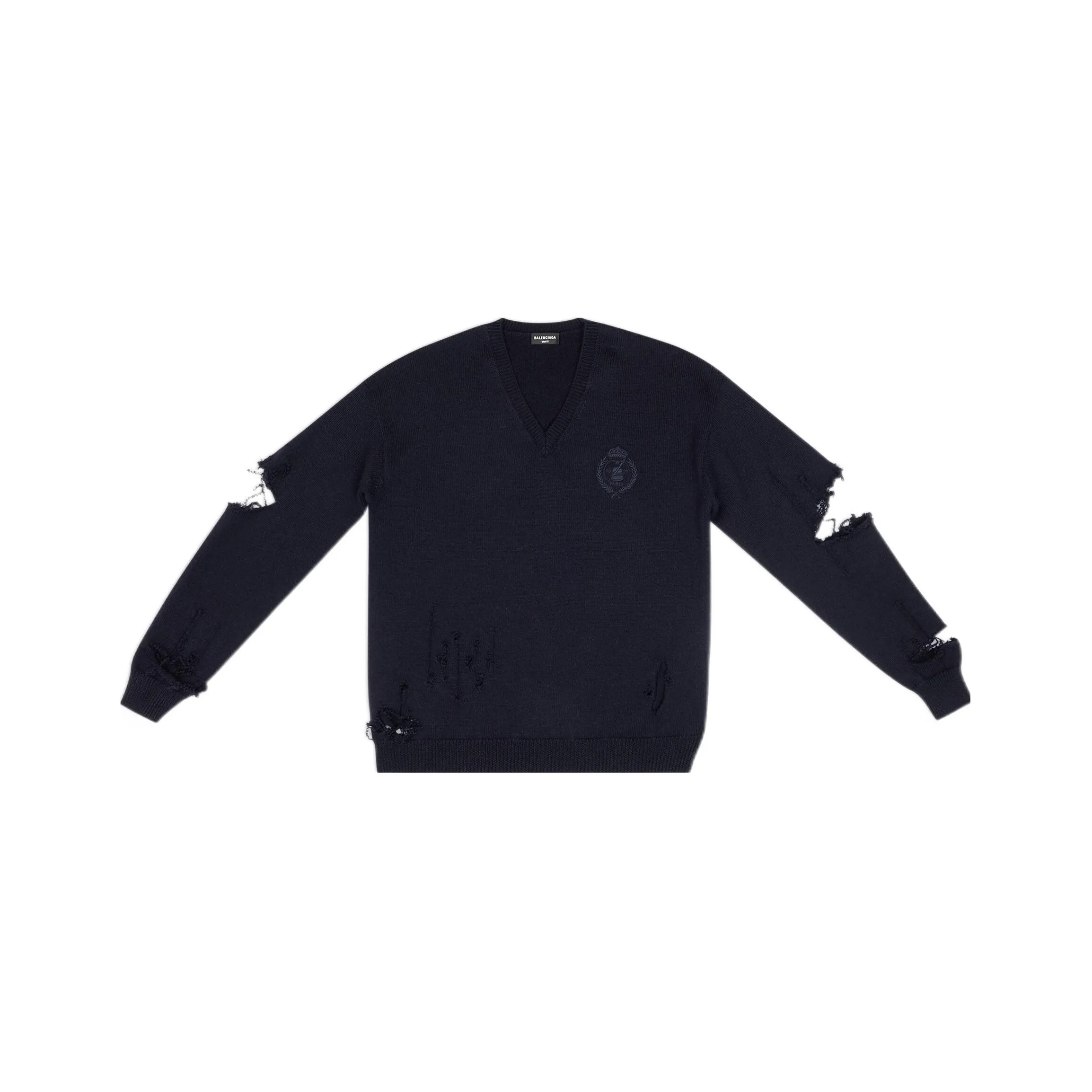 Balenciaga SS22 Свитер Мужской Темно-синий