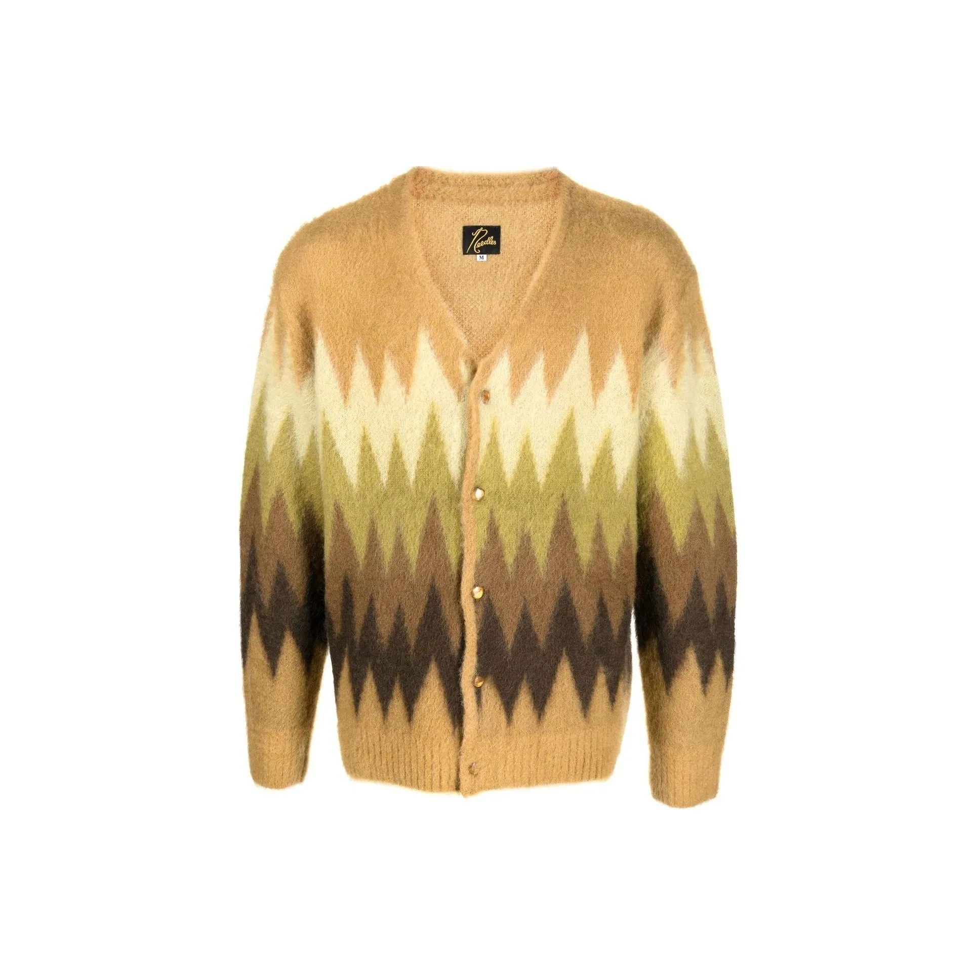 Needles FW22 Свитер Мужской Коричневый Желтый