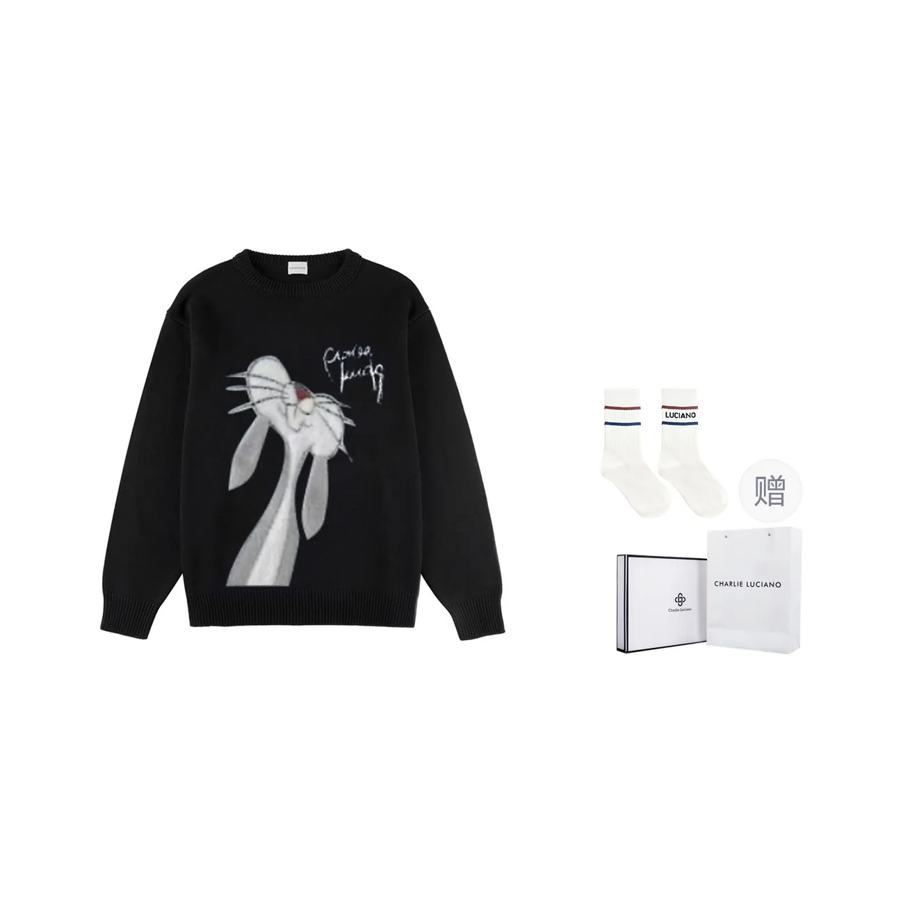 Charlie Luciano Sweater Unisex Black