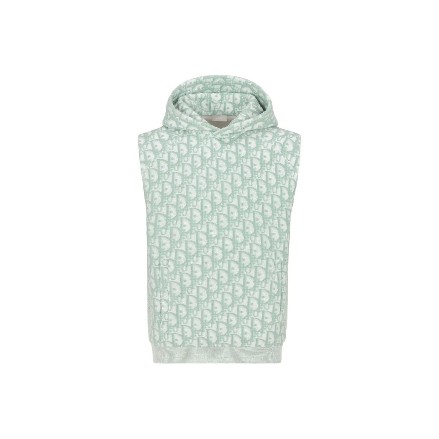 DIOR All Over Logo Patterned Sleeveless Hoodie