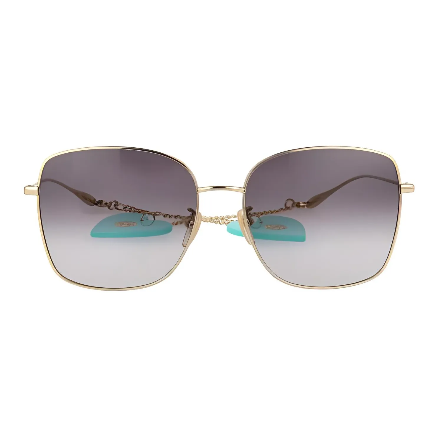 GUCCI Металл Квадрат Солнцезащитные очки Женские Золото