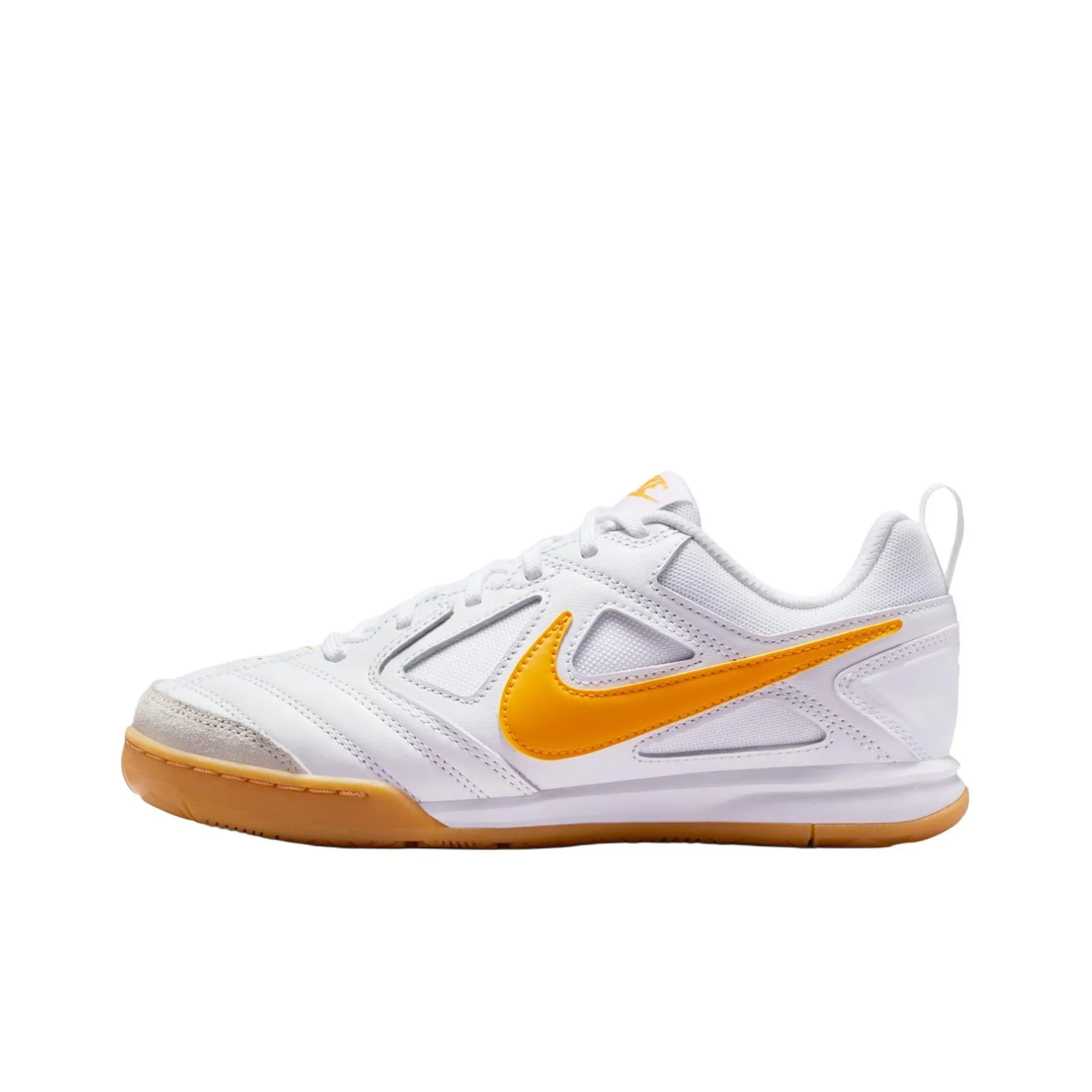 Nike Gato Collection Slip-resistant Abrasion-resistant Low Top Kids Lifestyle Shoes White Yellow Найк Gato Collection Slip-resistant Abrasion-resistant Низкий Топ Kids Lifestyle Shoes Белый Желтый