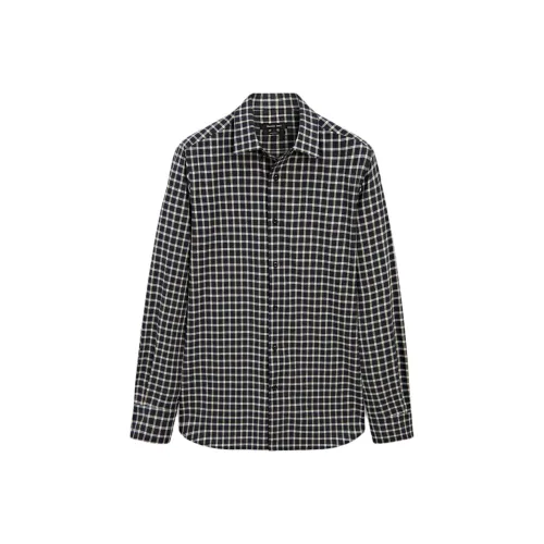 Massimo Dutti Синие Мужские Рубашки