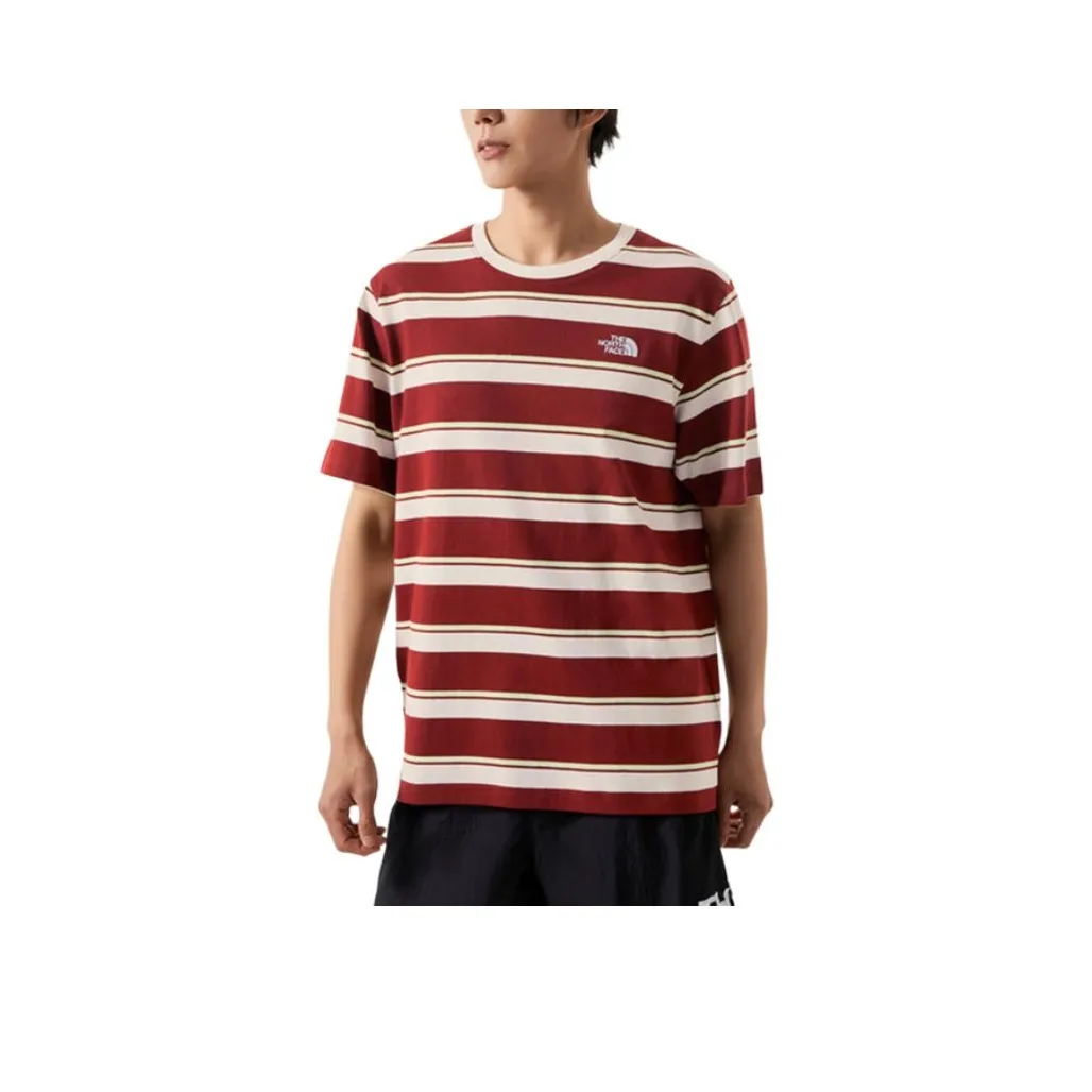 THE NORTH FACE T-Shirt Мужской Красный Белый