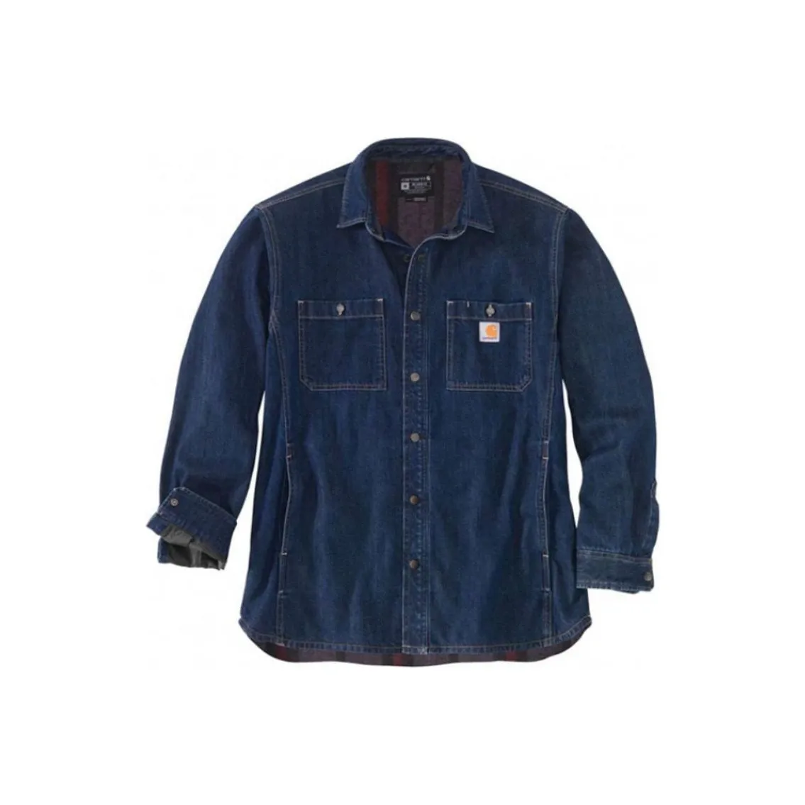 Carhartt Blue Men's Shirts Кархарт Синий Мужские Рубашки