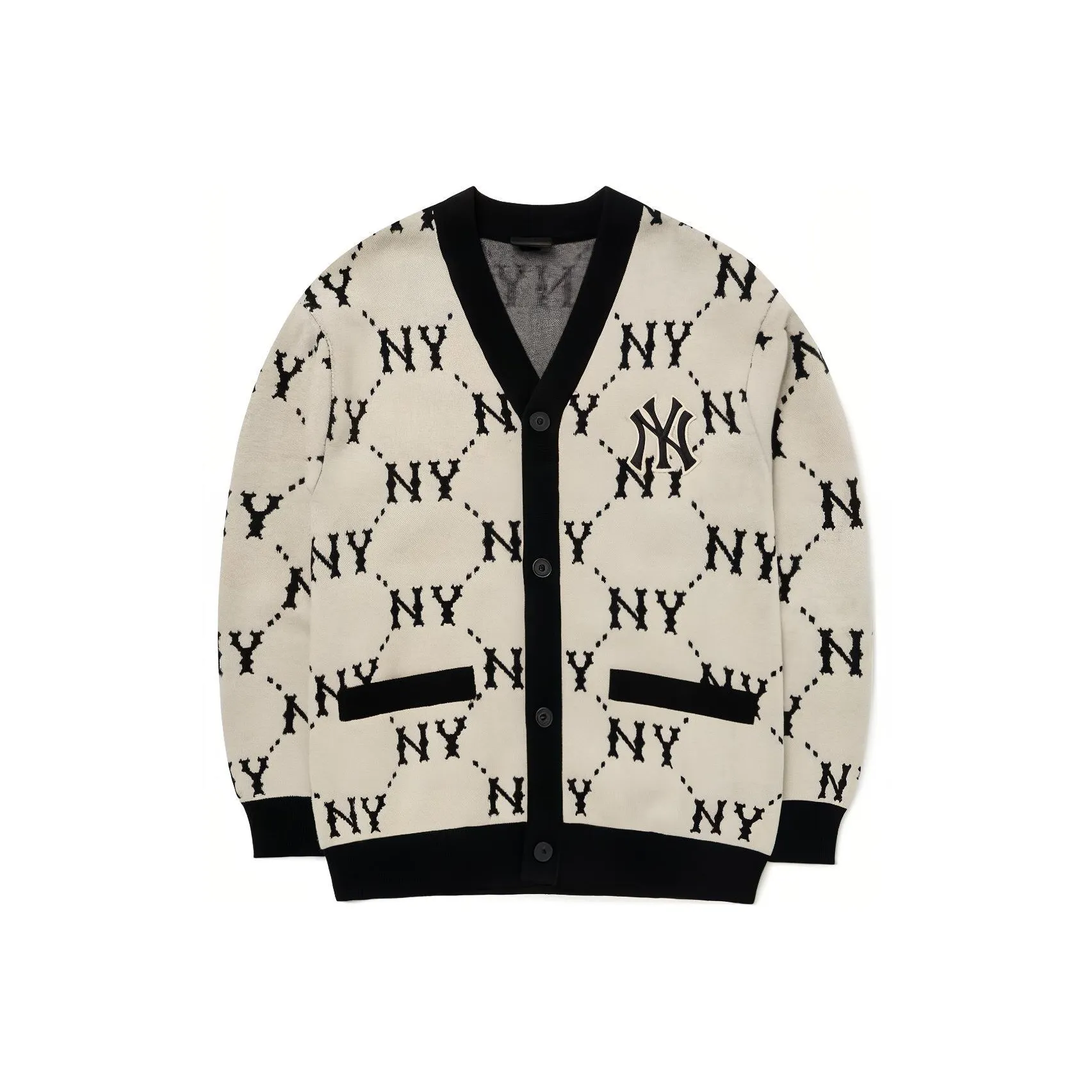 MLB Old Flower Sweaters Unisex White