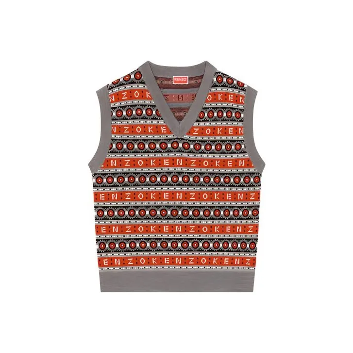 KENZO X Nigo Merino Wool Jacquard Jumper Vest