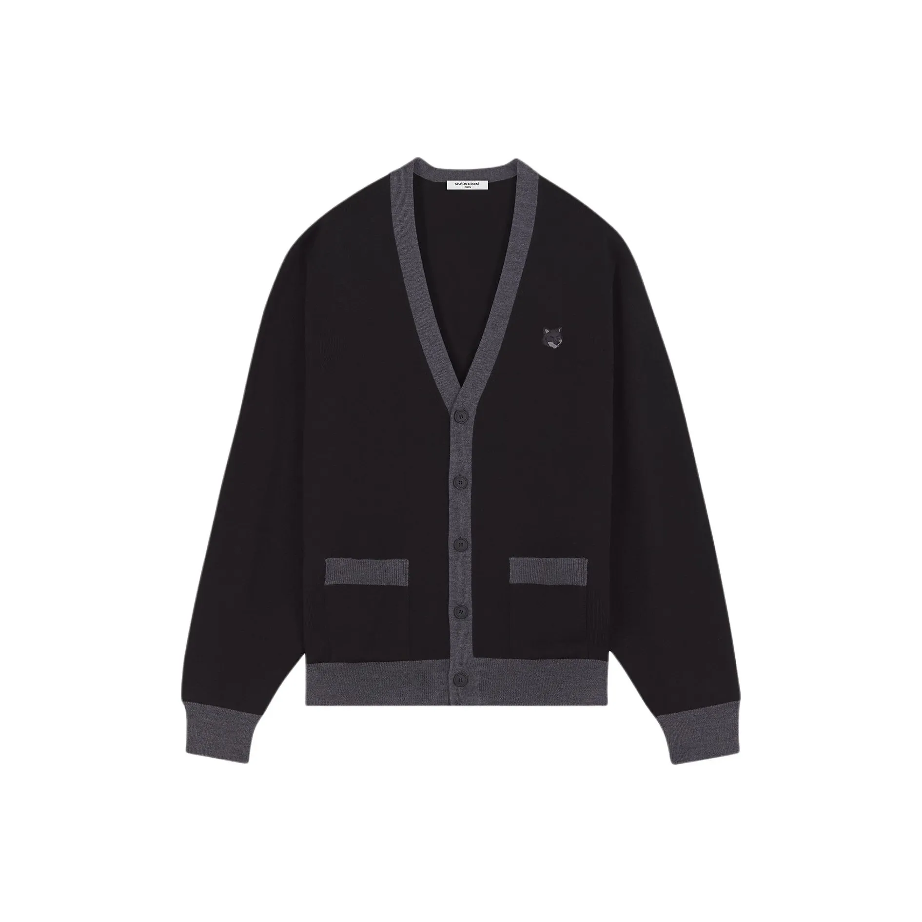 Maison Kitsune FW24 Свитер Мужской Черный