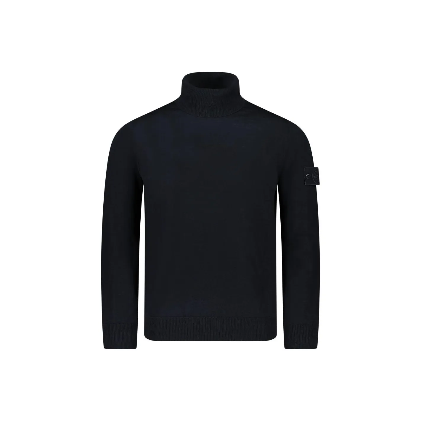 STONE ISLAND Logo Patch Roll Neck Jumper