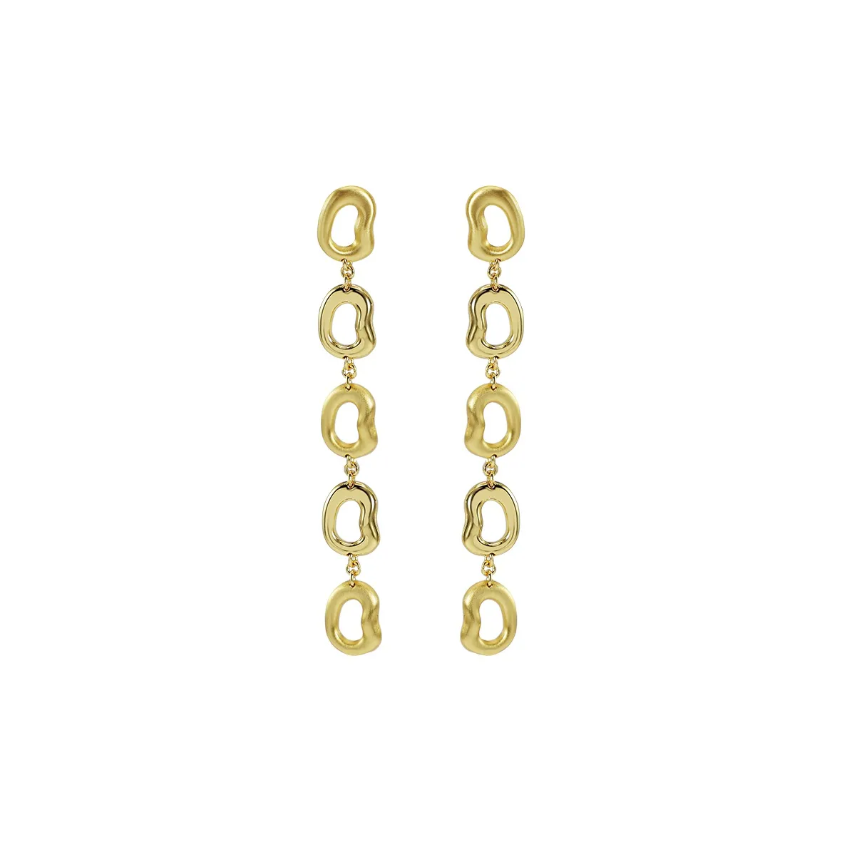 ROSEMATE Серьги из меди с покрытием из 18-каратного золота унисекс