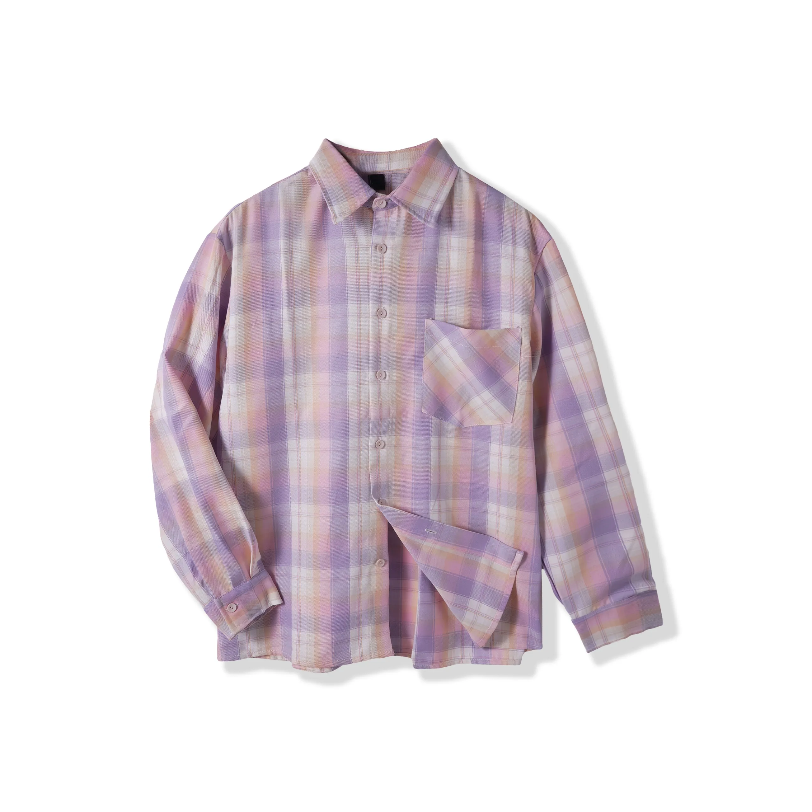 SHANTREE Рубашка Унисекс Розовая Клетка