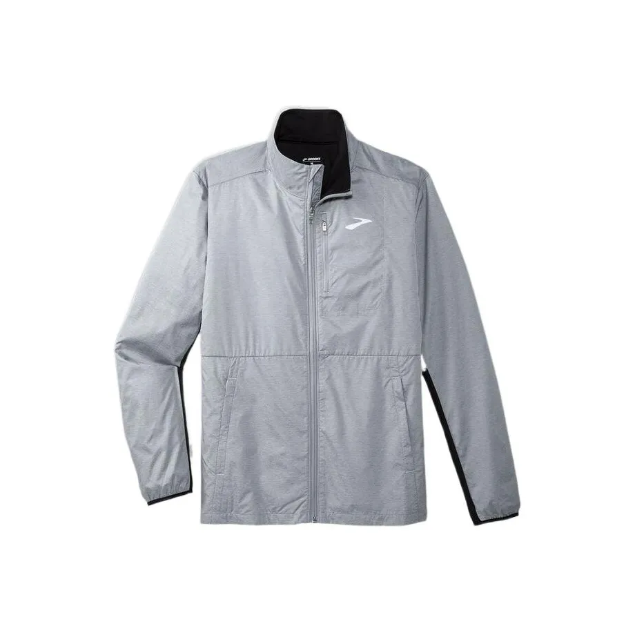 Куртка Brooks Мужская Серебристо-Серый Черный