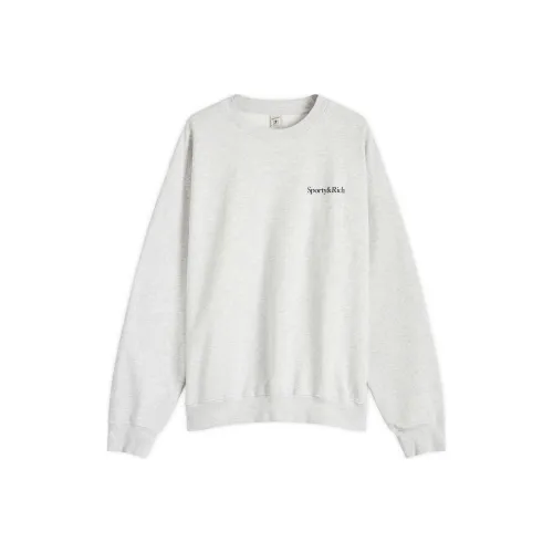 SPORTY & RICH Серый Унисекс Свитшоты