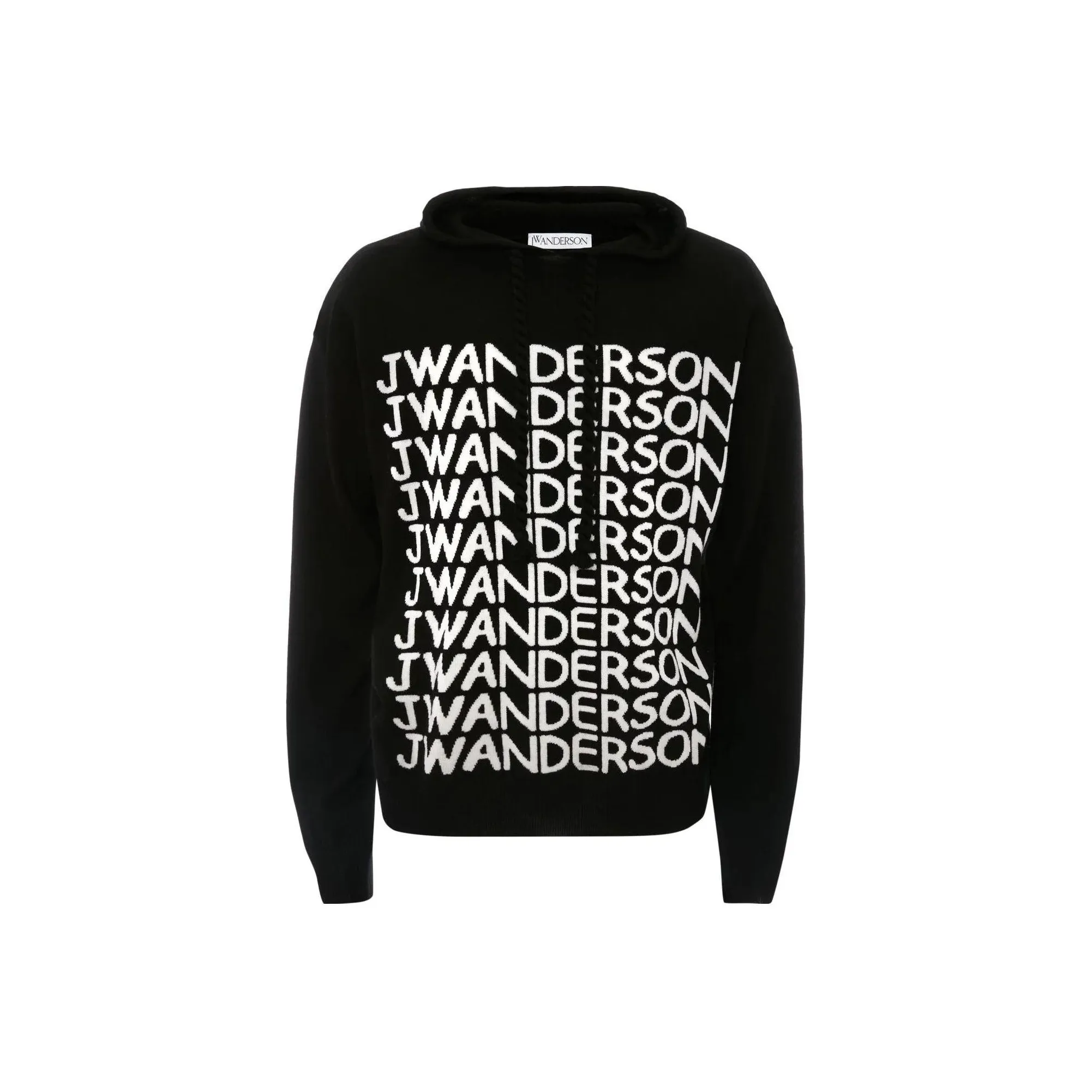 JW Anderson Logo Intarsia Knitted Hoodie