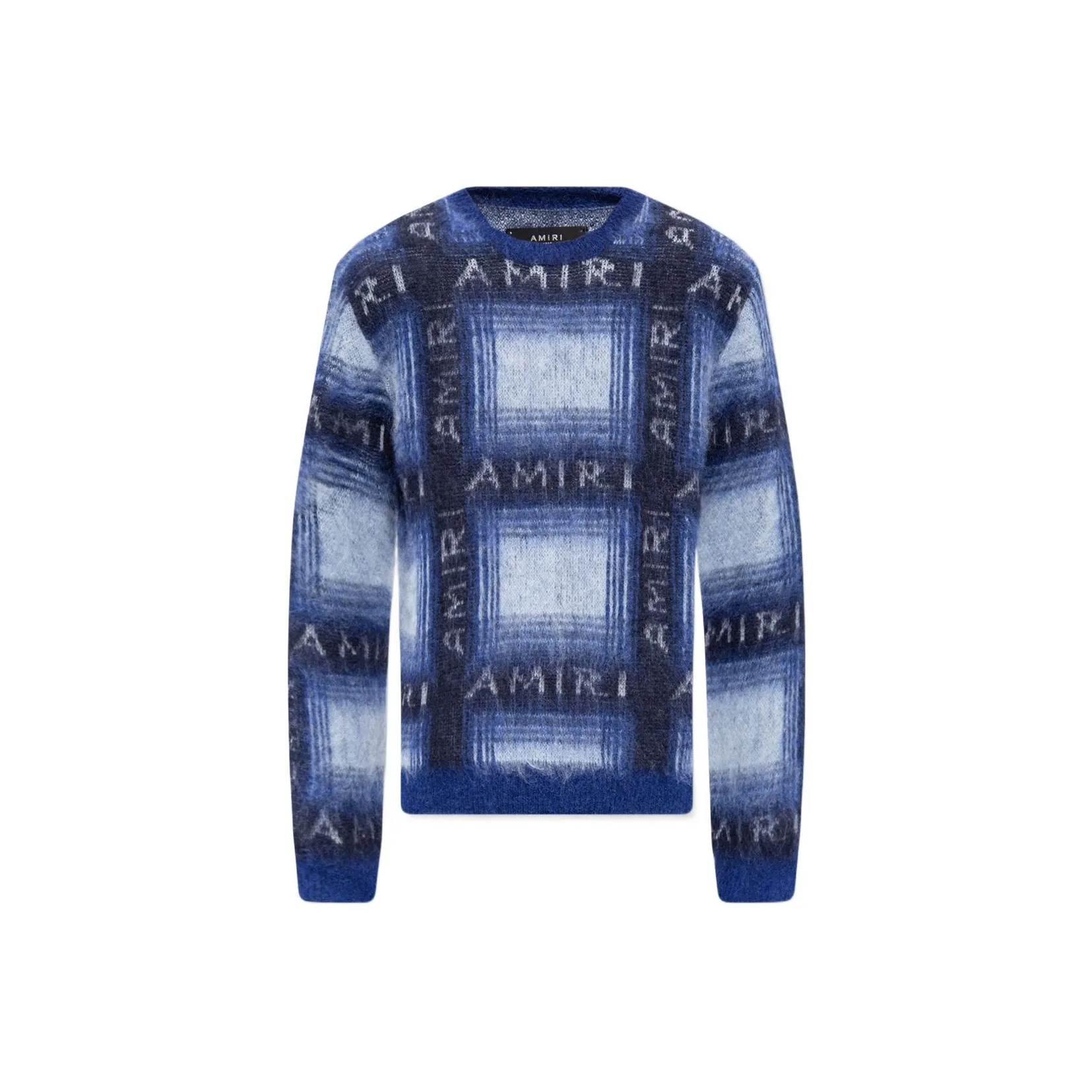 AMIRI Brushed Mohair Plaid Shirt